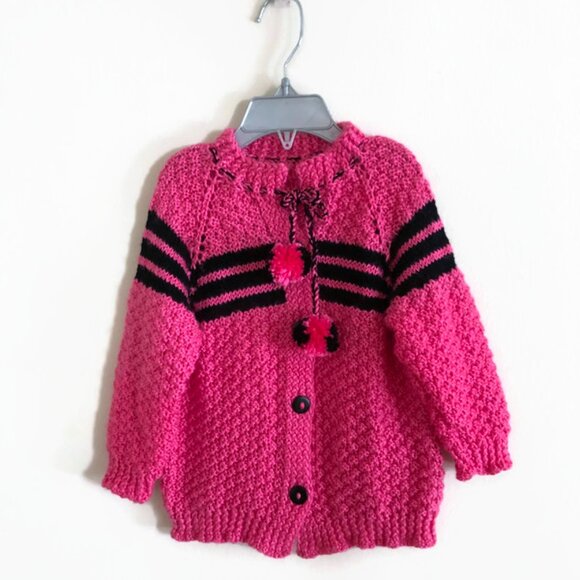 Hand knitted toddlers jacket for 2-3 years old, Little cardigan - Picture 8 of 8